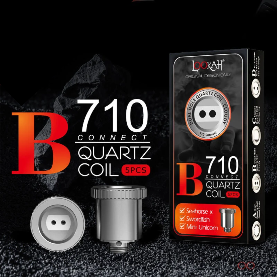 Lookah B Coils Dual Hole Quartz 5 Pack · PurePuff