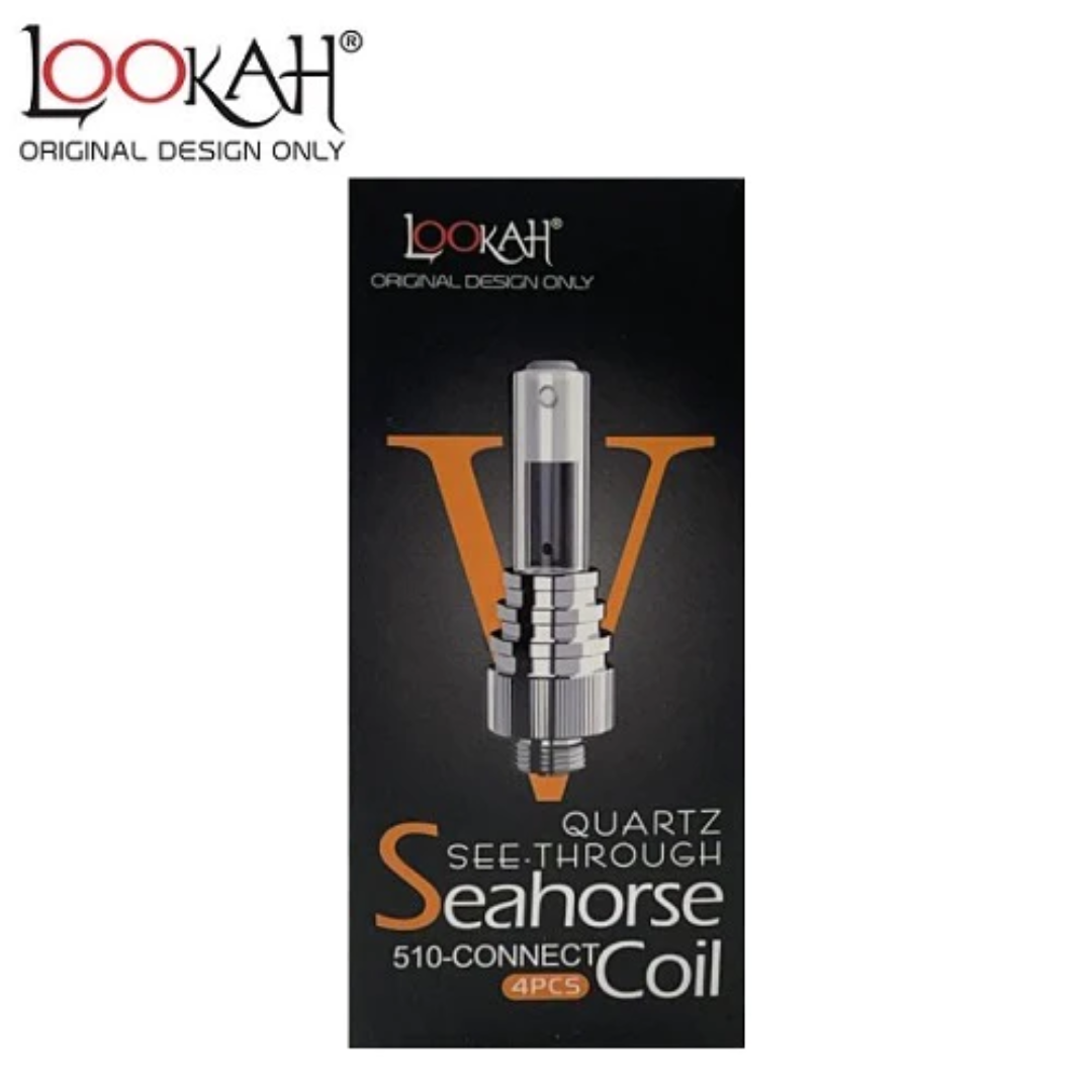 Lookah Seahorse Coils See-Through Quartz · PurePuff